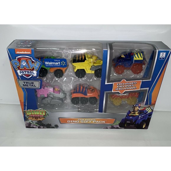 Paw Patrol Dino Rescue Figure Gift Pack Set of 6 True Metal Walmart Exclusive - Picture 1 of 3